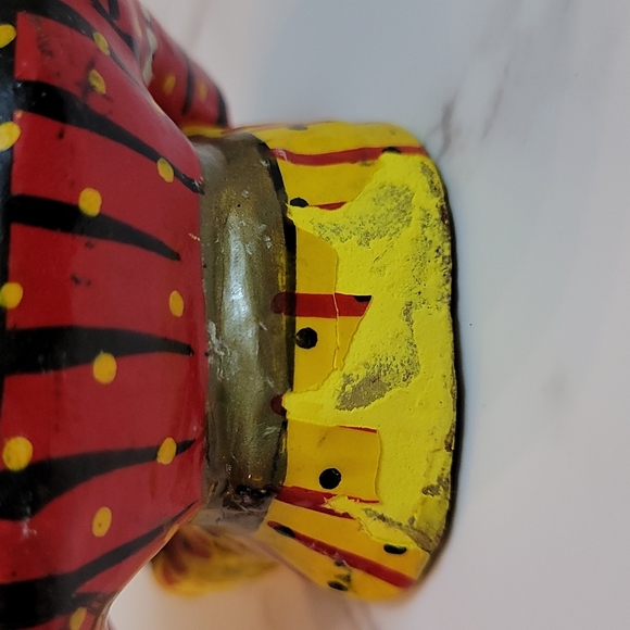 Vintage Rajasthani wooden musicians Babla set of 3 folk art - Picture 9 of 11